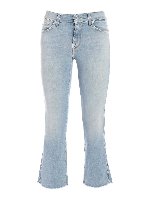 Jeans Cropped Boot azzurro
