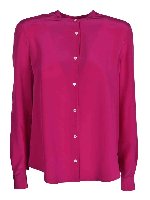 Camicia in seta fucsia