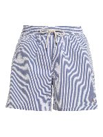 Boxer da mare bianco e blu a righe