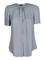 Camicia in seta colore Eggshell Blue