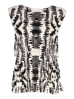 Top Zigzag bianco e nero