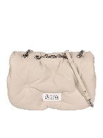 Borsa a spalla bianca manico a catena