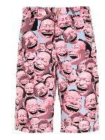 Bermuda Yue Minjun stampato multicolor