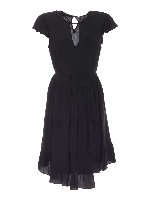 Abito con balza nero