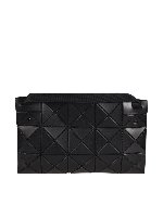 Borsa pattern geometrico nera opaca