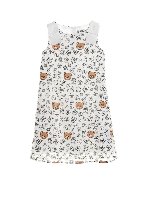 Vestito Daisy Teddy Bear bianco