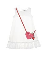 Vestito Heart Bag bianco