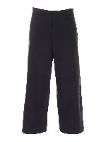 Pantalone Olivia gamba larga nero