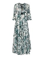 Abito Eden in stampa Safari color Jade