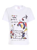 T-shirt stampa Miro bianca