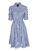 Chemisier blu e bianco a righe