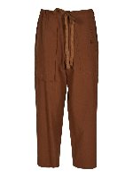 Pantalone con coulisse marrone