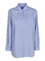 Camicia Uma in cotone azzurro