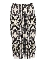 Gonna Zigzag bianca e nera