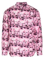 Camicia stampata Yue Minjun rosa