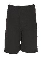 Bermuda con vita elasticizzata nero