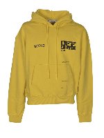 Felpa Tech Marker gialla con cappuccio