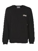 Felpa logo rubbered nera