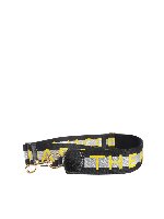 Tracolla Webbing M Jacobs nera e argento