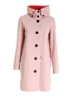 Parka rosa con cappuccio