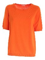 T-shirt in maglia arancione