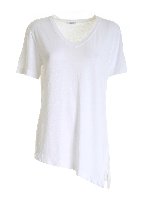 T-shirt con spacco laterale bianca