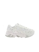 Sneakers bianche con suola a contrasto