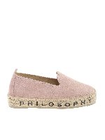 Espadrillas rosa con logo lettering