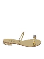 Sandalo oro con cristallo