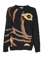 Pullover Gots Loose nero