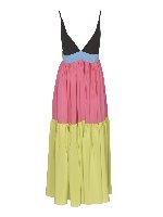 Vestito color block rosa