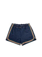Shorts di jeans logo blu Gucci Kids