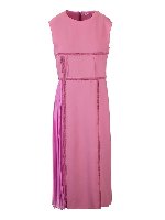 Abito con inserti in pizzo color Velvety Pink