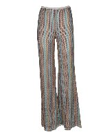 Pantaloni a righe azzurri