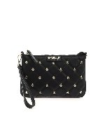 Pochette trapuntata nera