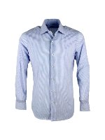 Camicia azzurra a righe