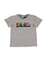 T-shirt grigia logata