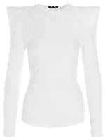 Blusa con spalline imbottite