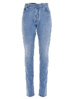 Jeans azzurro con ricamo