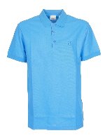 Polo monogramma azzurra
