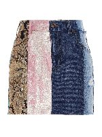 Minigonna Patchwork multicolor