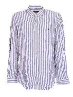 Camicia Classic righe bianca e blu