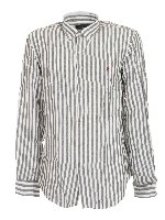 Camicia Classic righe bianca e verde