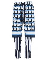 Pantaloni joggers sovrapposti azzurri