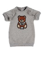 Abito manica raglan Teddy Bear grigio