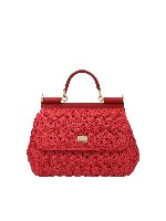 Borsa Sicily rossa in rafia