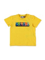 T-shirt gialla logata