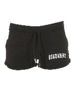 Shorts neri con logo
