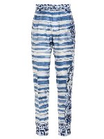 Pantaloni stampa Maioliche blu