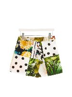 Shorts patchwork multicolor